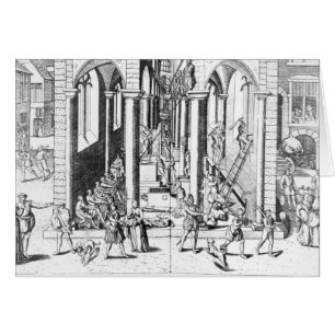 Calvinists destroying statues