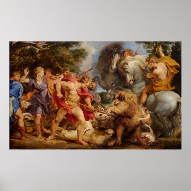 Calydonian Boar Hunt Poster (Front)