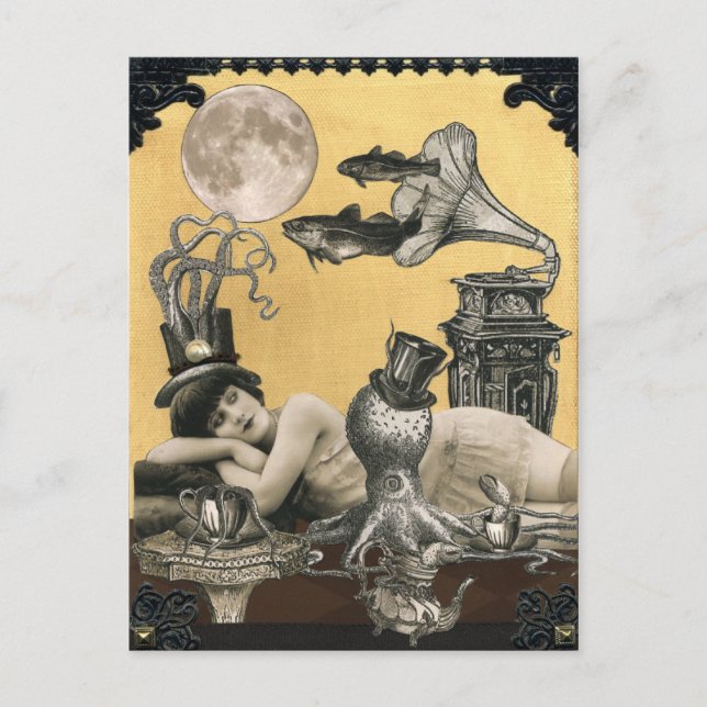 Calypso Steampunk Postcard (Front)