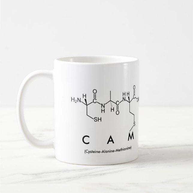 Cam peptide name mug (Left)