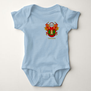 Camacho Historical Shield with Helm and Mantle Baby Bodysuit