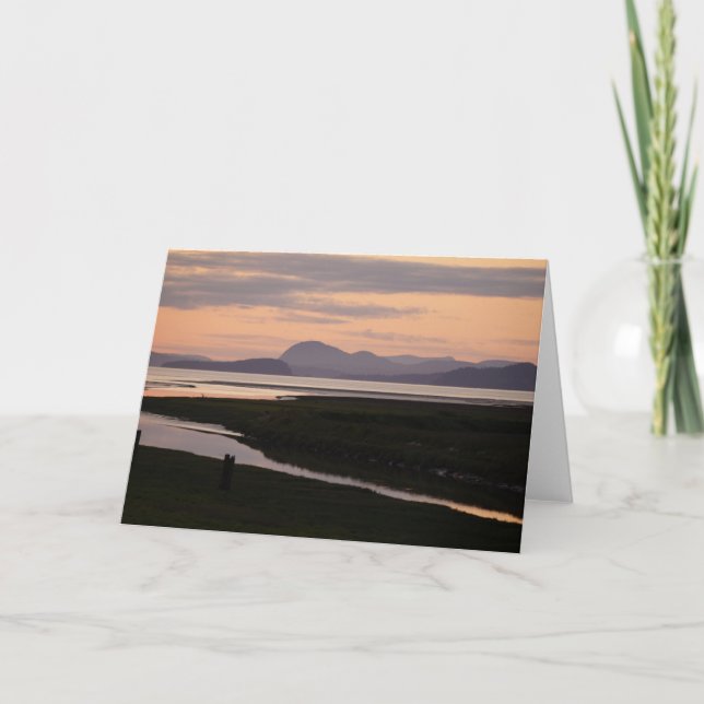 Camano Island, WA, at Sunset Greeting Card (Front)