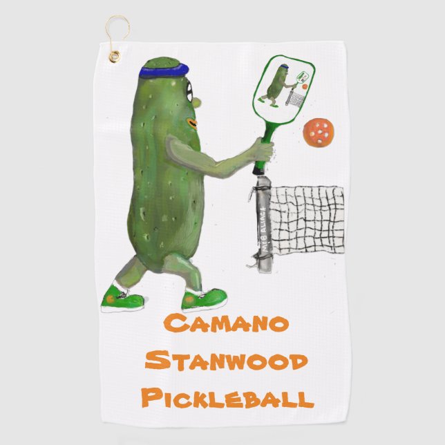 Camano Stanwood Pickleball Golf Towel (Front)
