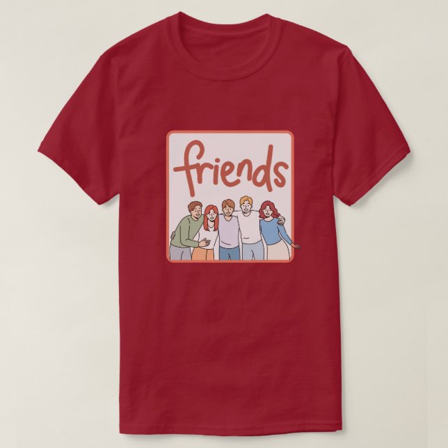 Camaraderie Essence – Stylish Symbol of Friendship T-Shirt (Design Front)