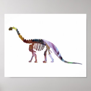 camarasaurus skeleton poster