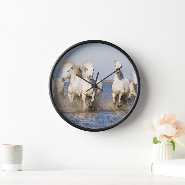 Camargue Horses Clock (Home)