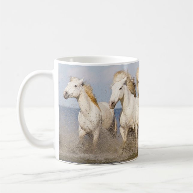 Camargue Horses Coffee Mug (Left)