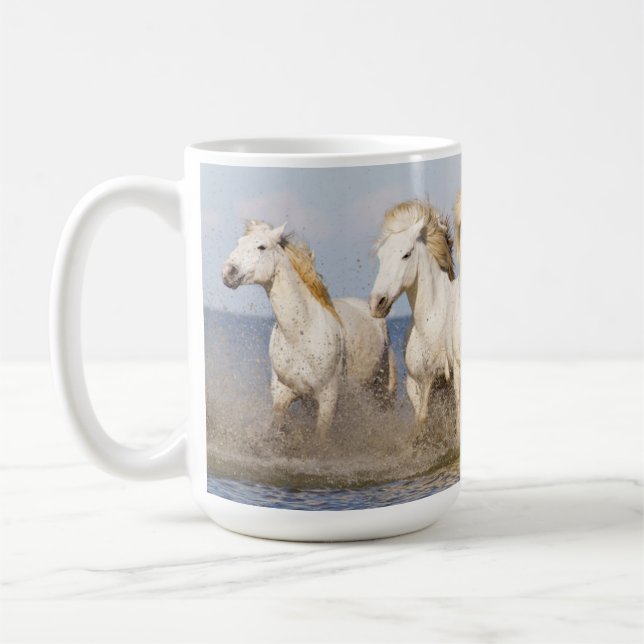 Camargue Horses Coffee Mug (Left)