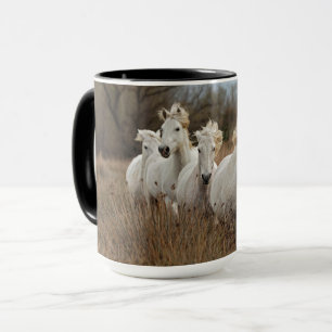 Camargue Horses Running Mug