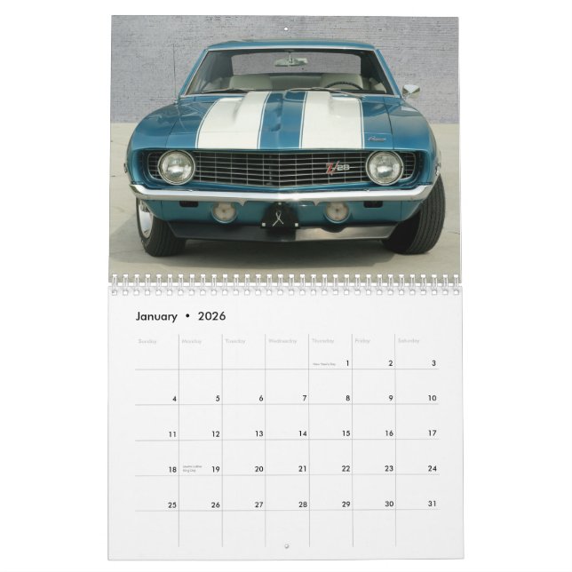 Camaro Calendar (Jan 2026)