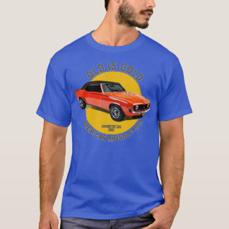 Camaro SS 396 American Muscle 60s 70s Old is Gold T-Shirt