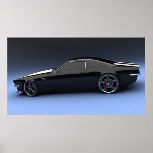 Camaro SS Sports Car Poster