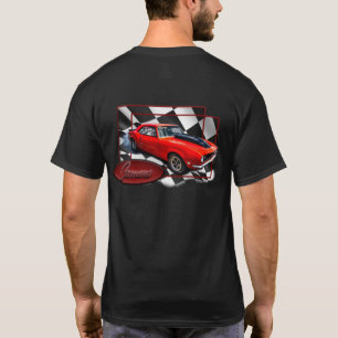 Camaro with chequered flag back ground  T-Shirt