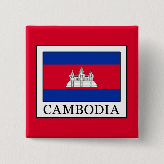 Cambodia 15 Cm Square Badge (Front)