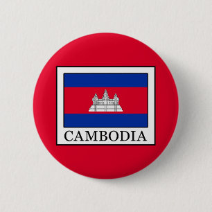 Cambodia 6 Cm Round Badge