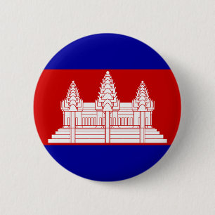 cambodia 6 cm round badge