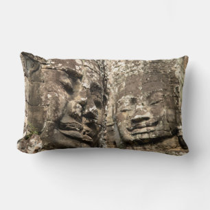 Cambodia, Angkor Wat. Angkor Thom, Bayon Lumbar Cushion