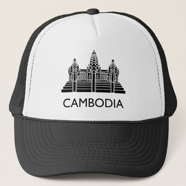 Cambodia Angkor Wat Trucker Hat (Front)