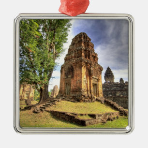 Cambodia, Angkor Wat. View of Bakong Temple. Metal Ornament