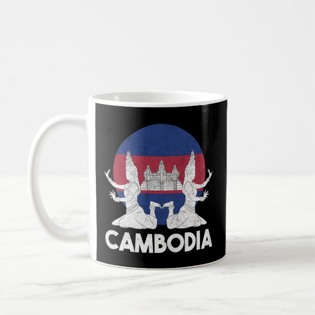 Cambodia Cambodian Khmer Traditional Dance Apsara  Coffee Mug (Left)