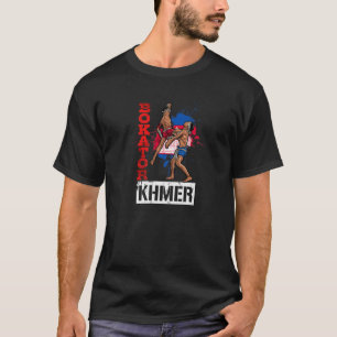 Cambodia Cambodian Proud Khmer Flag Bokator Materi T-Shirt