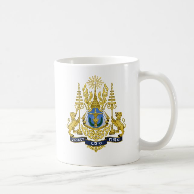 Cambodia Coat of Arms Coffee Mug (Right)