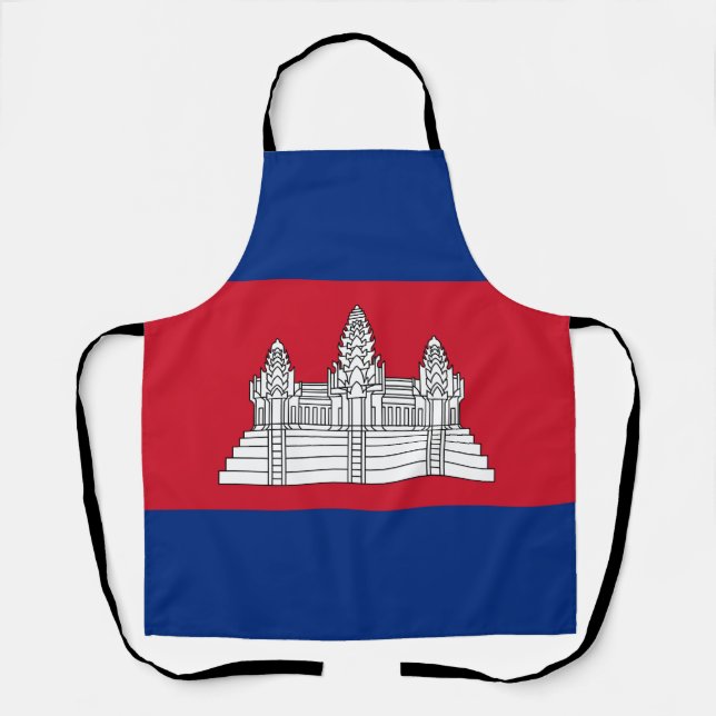 Cambodia flag apron (Front)