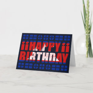 Cambodia Flag Birthday Card