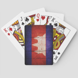 Cambodia Flag; Cambodian; Khmer Playing Cards