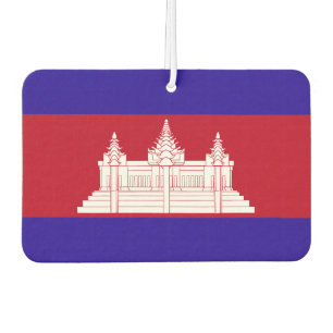 Cambodia Flag Car Air Freshener