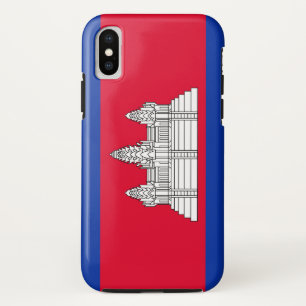 Cambodia Flag iPhone X Case