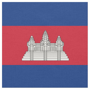 Cambodia flag fabric