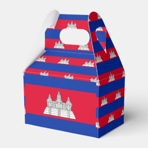 Cambodia Flag Favour Box