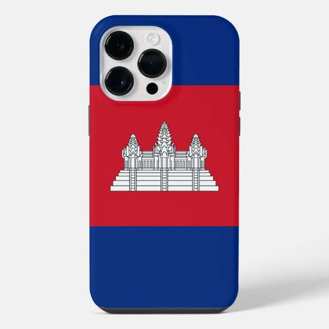 Cambodia flag iPhone case (Back)