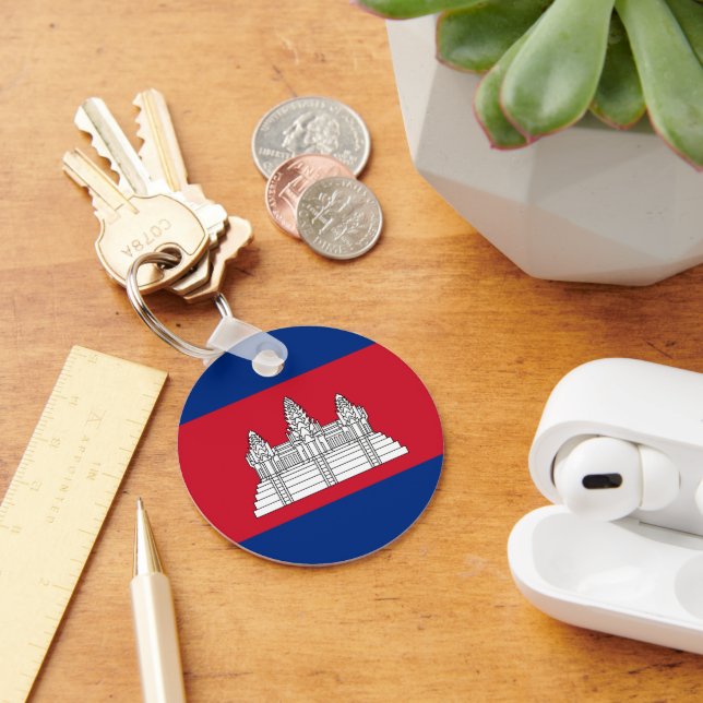 Cambodia flag key ring (Desk)