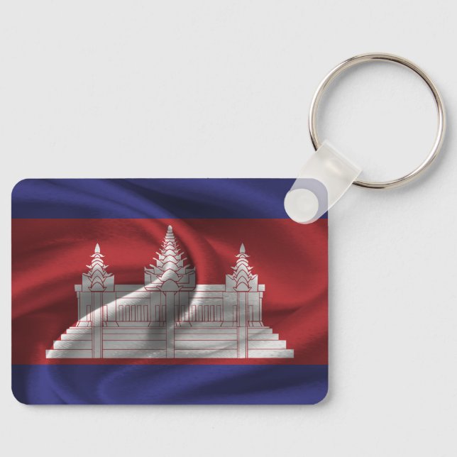 Cambodia Flag Keychain (Front)