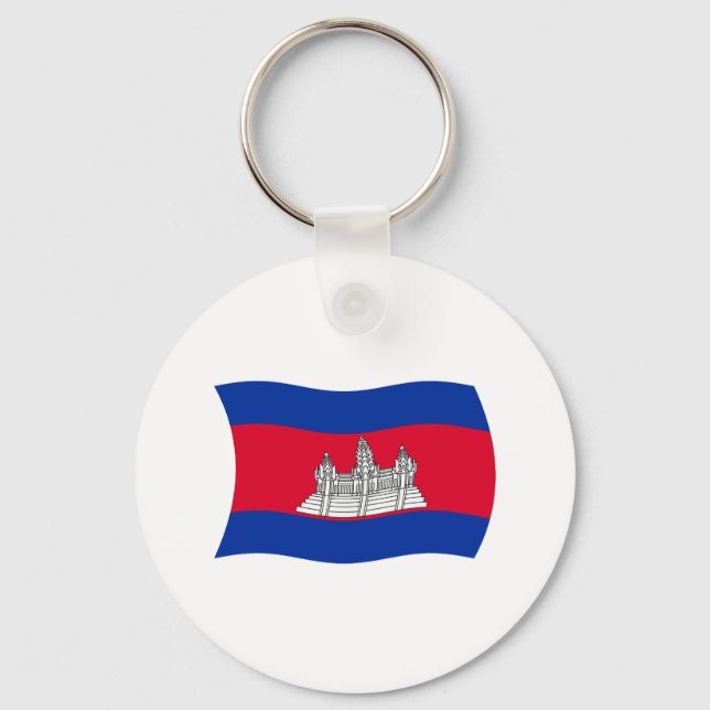 Cambodia Flag Keychain (Front)