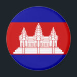 Cambodia Flag Magnet<br><div class="desc">Magnet with the Flag of the Kingdom of Cambodia.</div>
