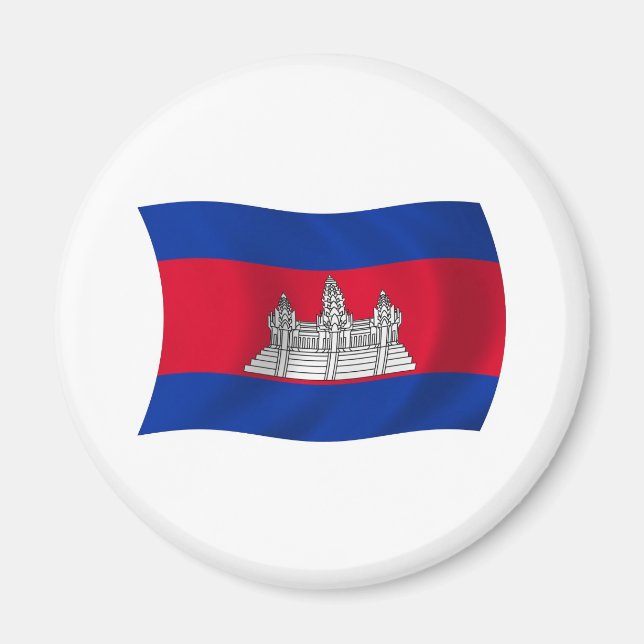 Cambodia Flag Magnet (Front)