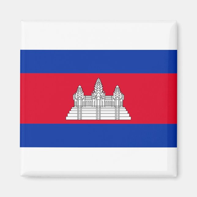 Cambodia Flag Magnet (Front)