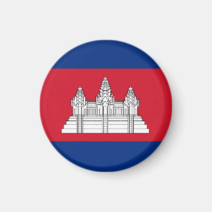 Cambodia flag magnet