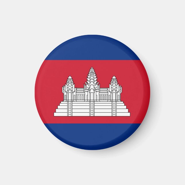 Cambodia flag magnet (Front)