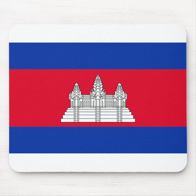 Cambodia Flag Mouse Pad (Front)