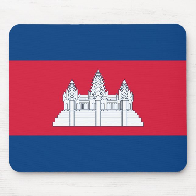 Cambodia Flag Mouspad Mouse Pad (Front)