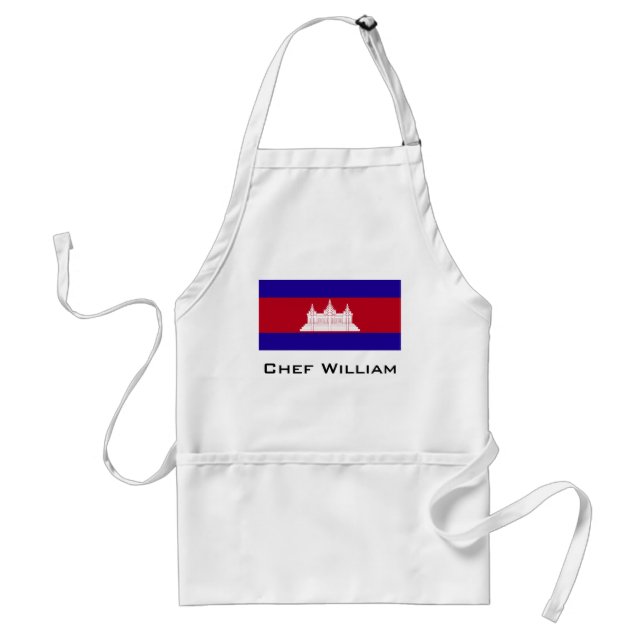 Cambodia Flag Standard Apron (Front)