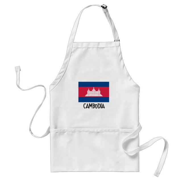 Cambodia Flag Standard Apron (Front)