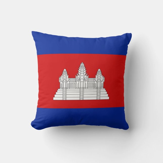 Cambodia Flag x Flag Pillow (Front)
