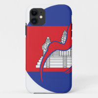 Cambodia Giant Ibis Cambodian National Animal Flag
