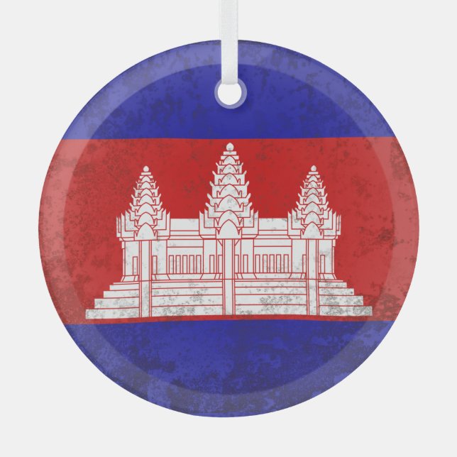 Cambodia Glass Tree Decoration (Front)