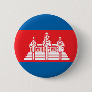 Cambodia High quality Flag 6 Cm Round Badge